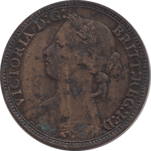 1880 FARTHING ( VF ) - FARTHING - Cambridgeshire Coins