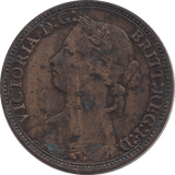 1880 FARTHING ( VF ) - FARTHING - Cambridgeshire Coins