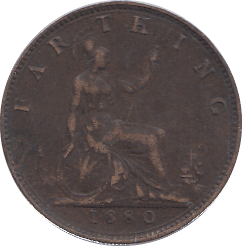 1880 FARTHING ( VF ) - FARTHING - Cambridgeshire Coins