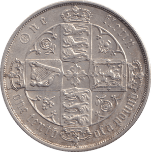 1880 FLORIN ( EF ) - FLORIN - Cambridgeshire Coins