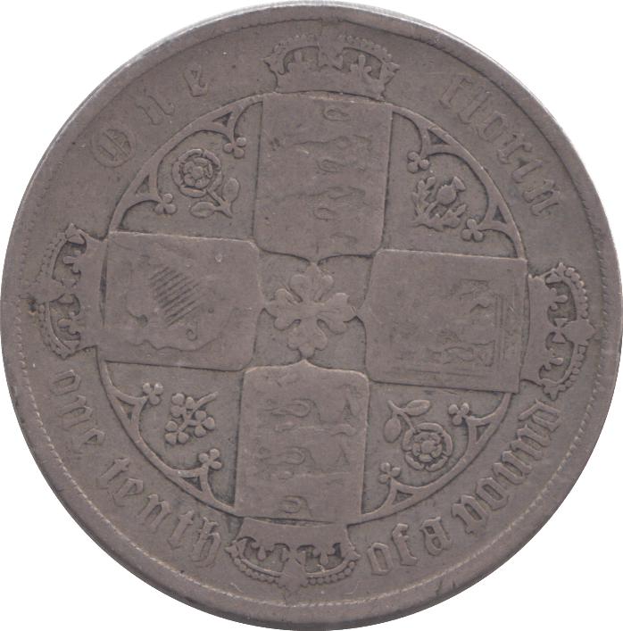 1880 FLORIN ( FINE ) - FLORIN - Cambridgeshire Coins
