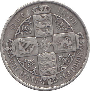 1880 FLORIN ( GF ) - FLORIN - Cambridgeshire Coins