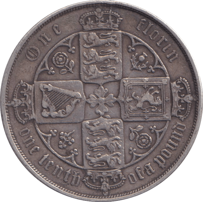 1880 FLORIN ( GF ) - FLORIN - Cambridgeshire Coins
