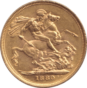 1880 GOLD SOVEREIGN ( EF ) - SOVEREIGN - Cambridgeshire Coins
