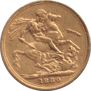1880 GOLD SOVEREIGN ( GVF ) - SOVEREIGN - Cambridgeshire Coins