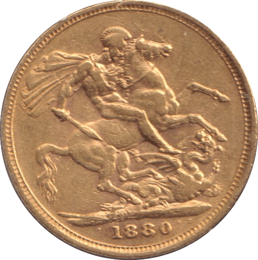 1880 GOLD SOVEREIGN ( GVF ) - SOVEREIGN - Cambridgeshire Coins