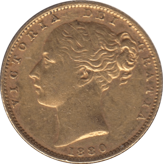 1880 GOLD SOVEREIGN ( GVF ) - Sovereign - Cambridgeshire Coins