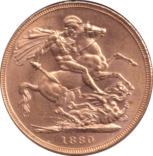 1880 GOLD SOVEREIGN ( UNC ) - SOVEREIGN - Cambridgeshire Coins