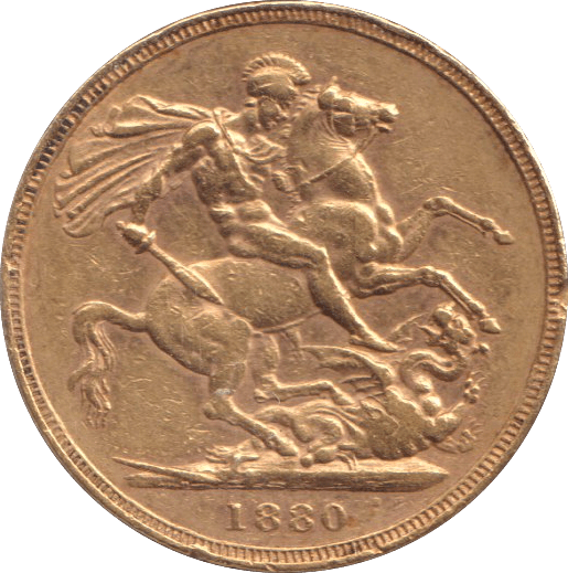 1880 GOLD SOVEREIGN ( VF ) - SOVEREIGN - Cambridgeshire Coins