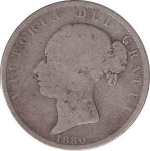 1880 HALF CROWN ( NF ) - HALF FARTHING - Cambridgeshire Coins
