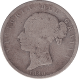 1880 HALF CROWN ( NF ) - HALF FARTHING - Cambridgeshire Coins