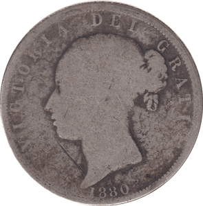 1880 HALFCROWN ( VF ) - HALFCROWN - Cambridgeshire Coins
