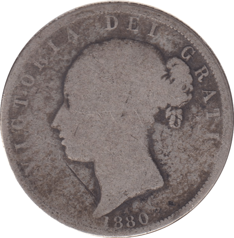 1880 HALFCROWN ( VF ) - HALFCROWN - Cambridgeshire Coins