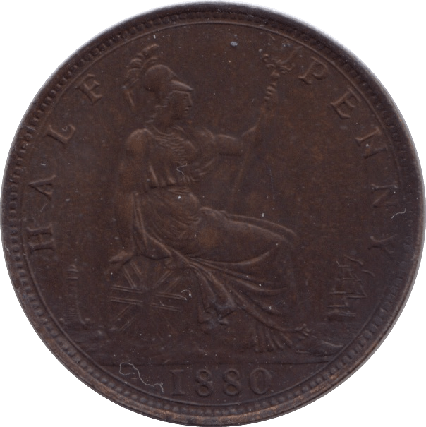 1880 HALFPENNY ( EF ) - Halfpenny - Cambridgeshire Coins