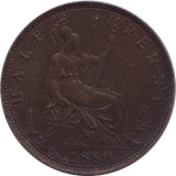 1880 HALFPENNY ( EF ) - Halfpenny - Cambridgeshire Coins