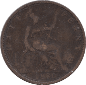 1880 HALFPENNY ( FINE ) - Halfpenny - Cambridgeshire Coins