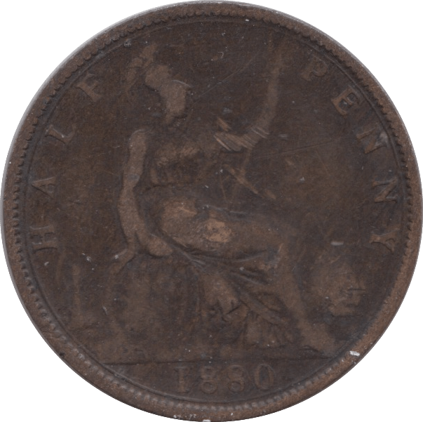 1880 HALFPENNY ( FINE ) - Halfpenny - Cambridgeshire Coins