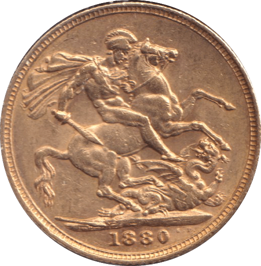 1880 M GOLD SOVEREIGN ( GVF ) - SOVEREIGN - Cambridgeshire Coins