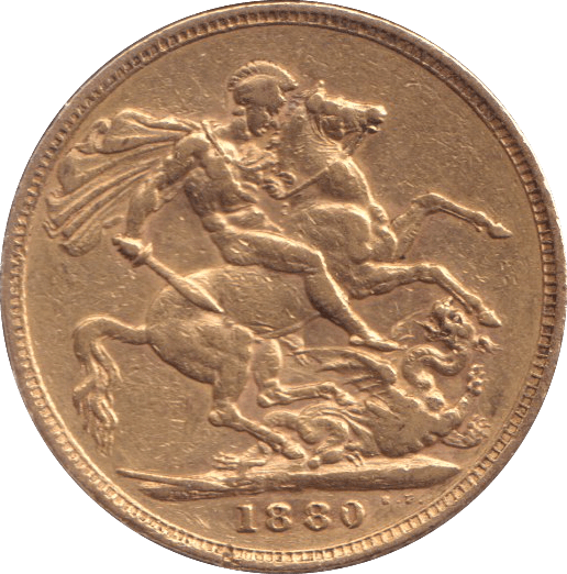 1880 M GOLD SOVEREIGN ( VF ) - SOVEREIGN - Cambridgeshire Coins