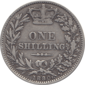 1880 ONE SHILLING ( GF ) - SHILLING - Cambridgeshire Coins