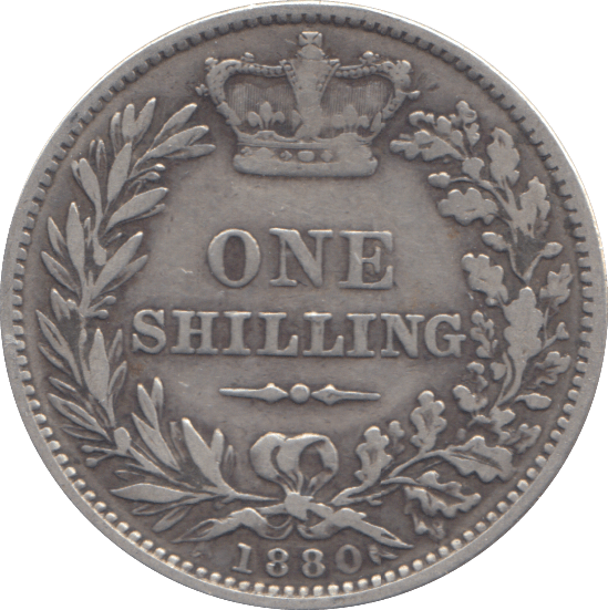 1880 ONE SHILLING ( GF ) - SHILLING - Cambridgeshire Coins