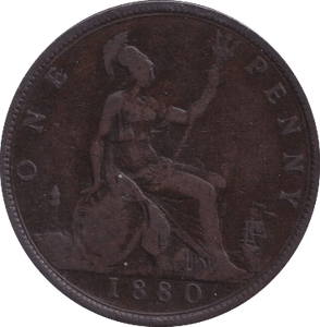 1880 PENNY ( FINE ) - PENNY - Cambridgeshire Coins