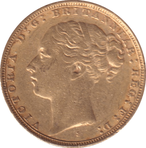 1880 S GOLD SOVEREIGN ( VF ) - SOVEREIGN - Cambridgeshire Coins