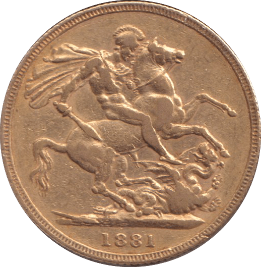 1880 S GOLD SOVEREIGN ( VF ) - SOVEREIGN - Cambridgeshire Coins