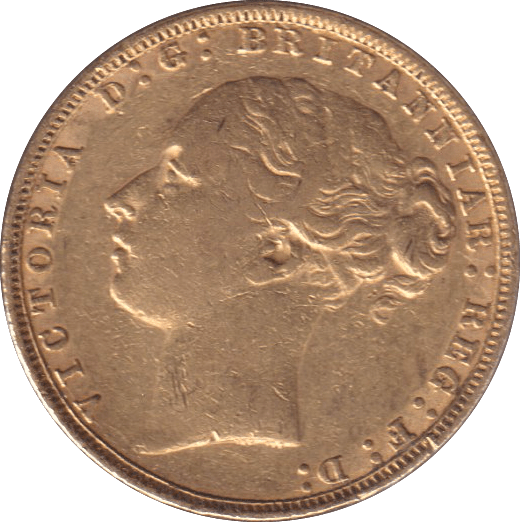 1880 S GOLD SOVEREIGN ( VF ) - SOVEREIGN - Cambridgeshire Coins