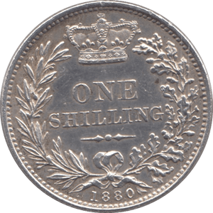 1880 SHILLING ( AUNC ) - SHILLING - Cambridgeshire Coins