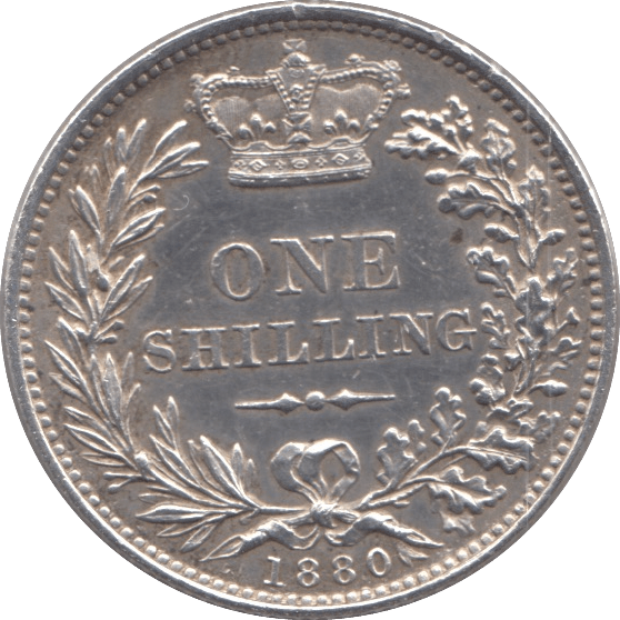 1880 SHILLING ( AUNC ) - SHILLING - Cambridgeshire Coins