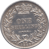 1880 SHILLING ( AUNC ) - SHILLING - Cambridgeshire Coins