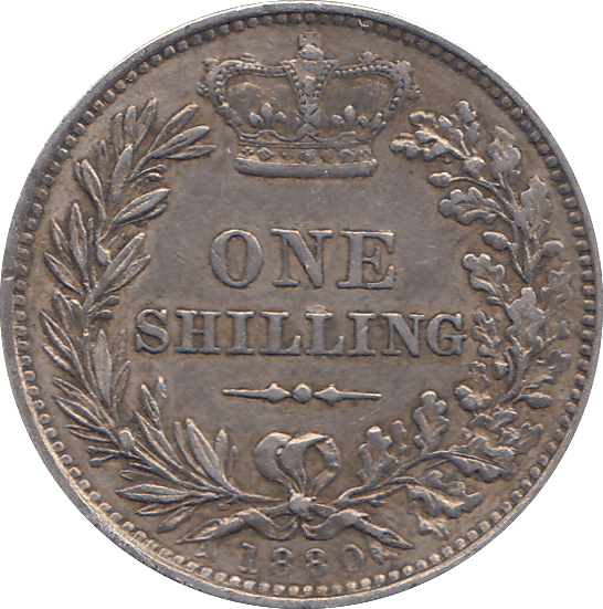 1880 SHILLING ( EF ) - SHILLING - Cambridgeshire Coins