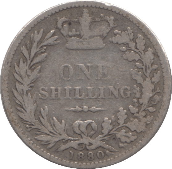 1880 SHILLING ( FAIR ) - SHILLING - Cambridgeshire Coins