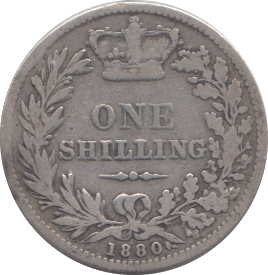1880 SHILLING ( FINE ) - SHILLING - Cambridgeshire Coins