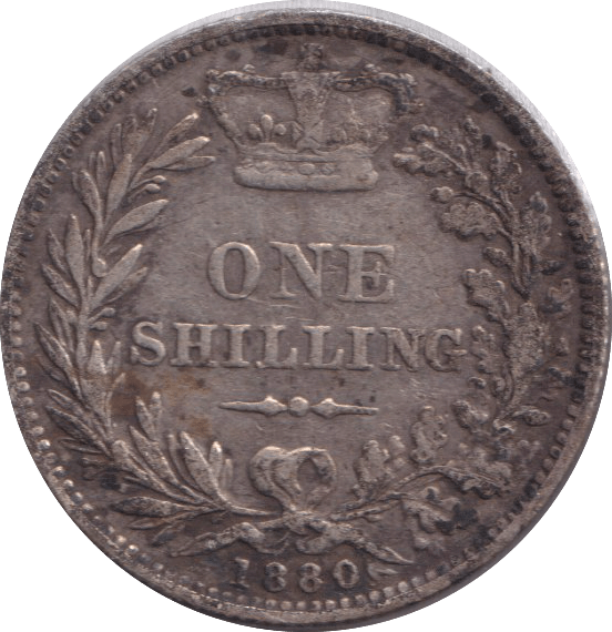 1880 SHILLING ( FINE ) - SHILLING - Cambridgeshire Coins