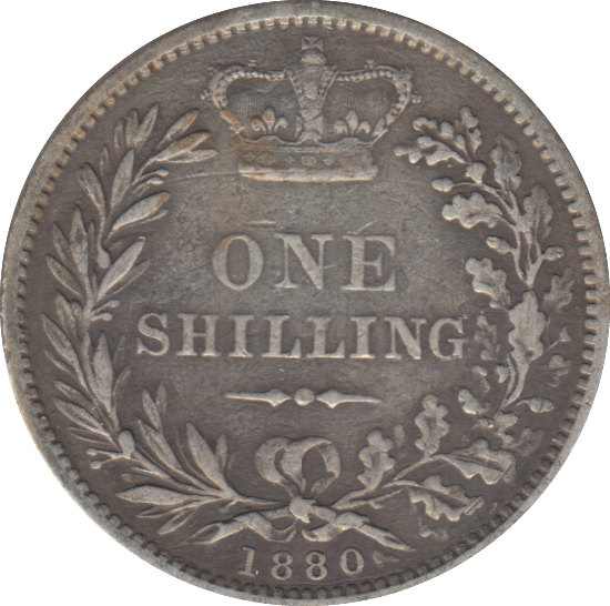 1880 SHILLING ( GF ) - SHILLING - Cambridgeshire Coins