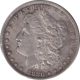 1880 SILVER DOLLAR USA - SILVER WORLD COINS - Cambridgeshire Coins