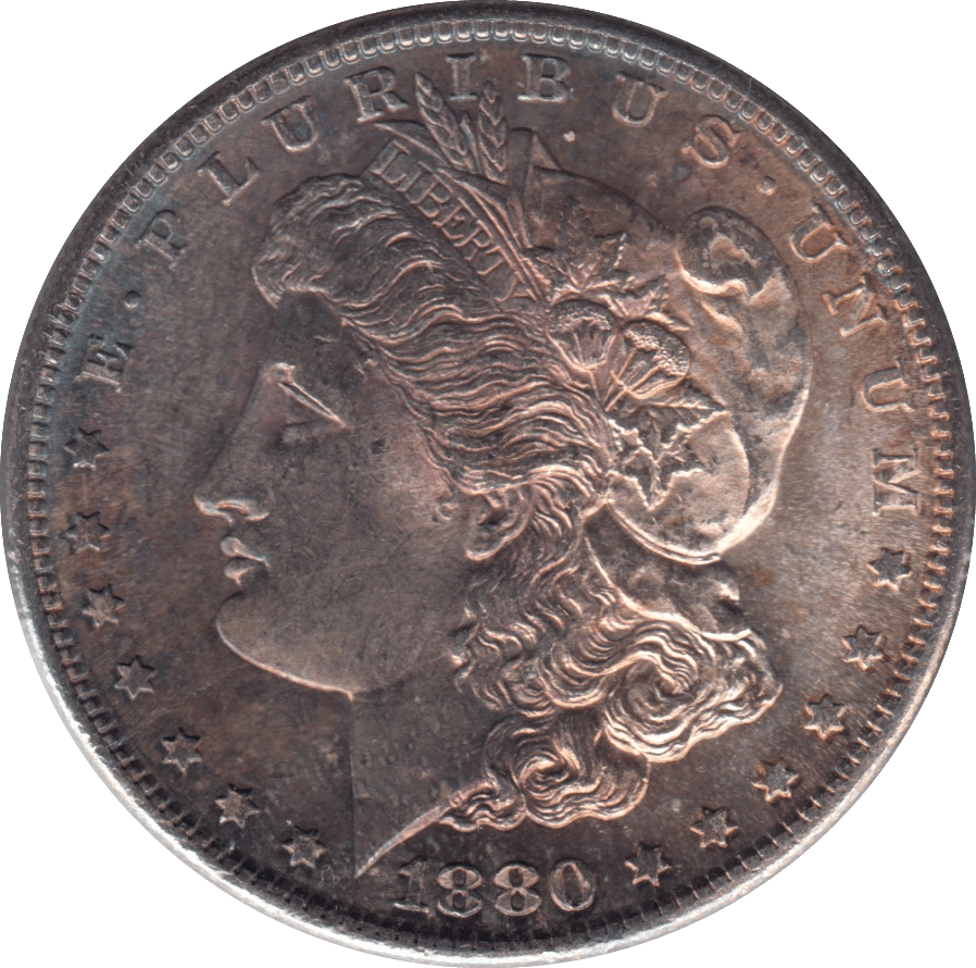 1880 SILVER MORGAN DOLLAR SAN FRANCISCO MINT - SILVER WORLD COINS - Cambridgeshire Coins