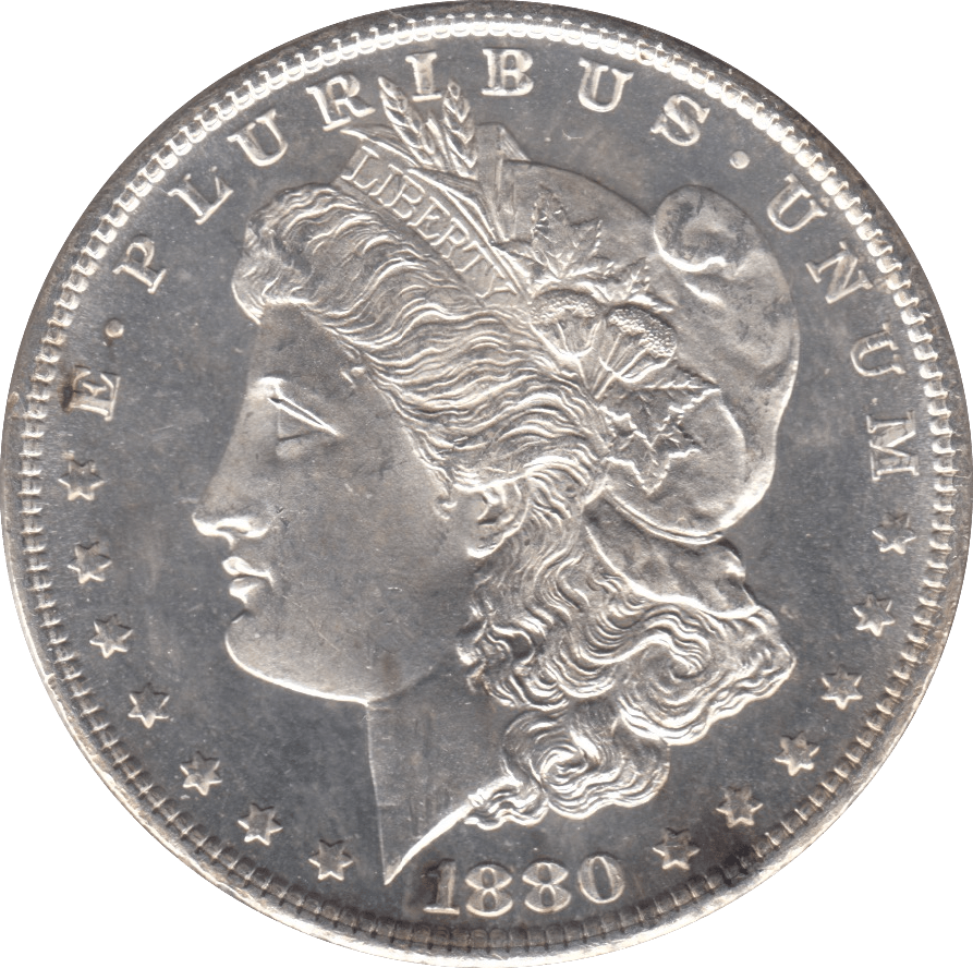 1880 SILVER MORGAN DOLLAR SAN FRANCISCO MINT - SILVER WORLD COINS - Cambridgeshire Coins