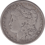 1880 SILVER MORGAN DOLLAR USA 5 - SILVER WORLD COINS - Cambridgeshire Coins