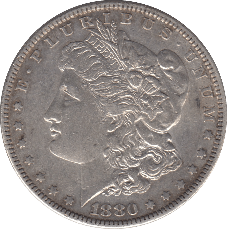 1880 SILVER MORGAN DOLLAR USA NEW ORLEANS MINT - SILVER WORLD COINS - Cambridgeshire Coins