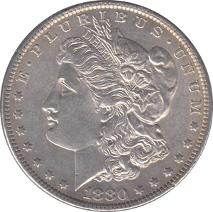 1880 SILVER MORGAN DOLLAR USA NEW ORLEANS MINT - SILVER WORLD COINS - Cambridgeshire Coins