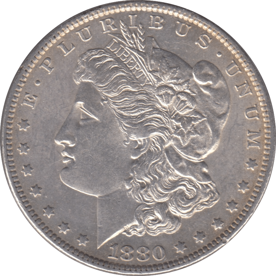 1880 SILVER MORGAN DOLLAR USA NEW ORLEANS MINT - SILVER WORLD COINS - Cambridgeshire Coins