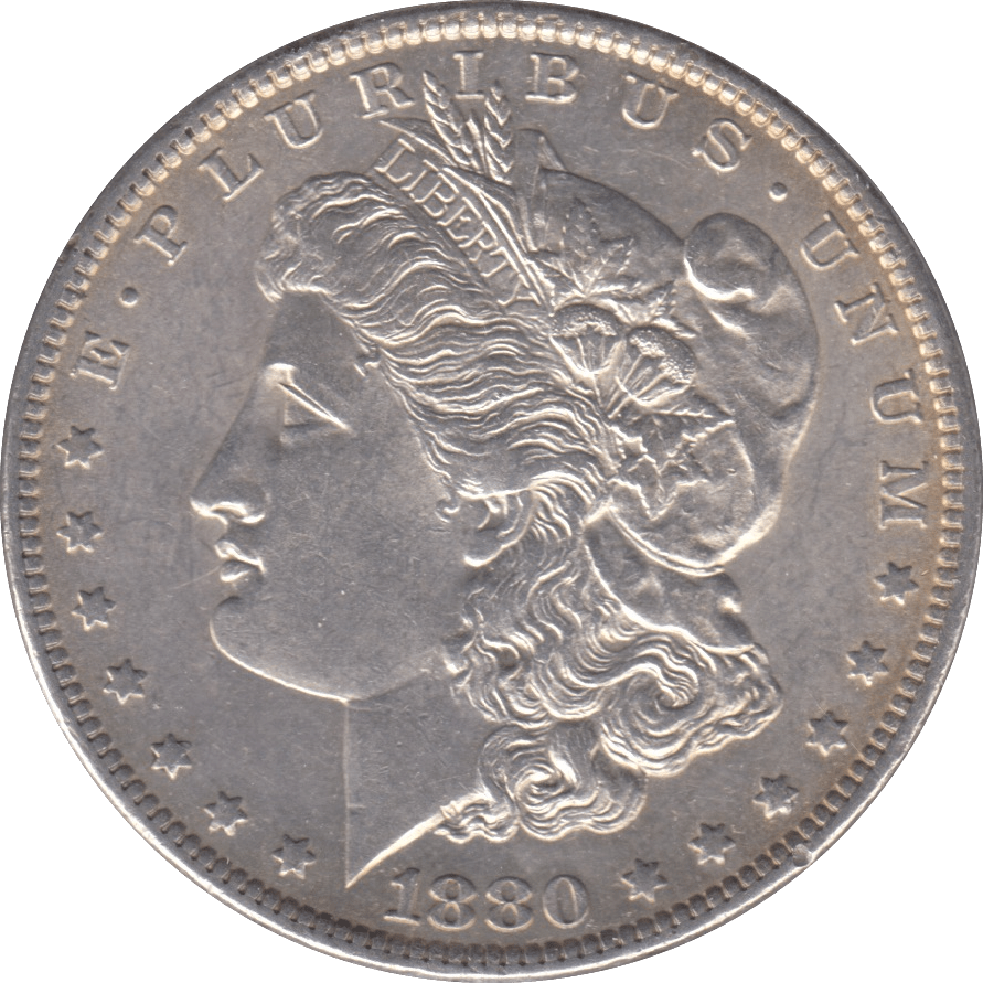 1880 SILVER MORGAN DOLLAR USA NEW ORLEANS MINT - SILVER WORLD COINS - Cambridgeshire Coins