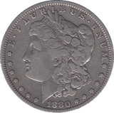 1880 SILVER MORGAN DOLLAR USA PHILADELPHIA MINT - SILVER WORLD COINS - Cambridgeshire Coins