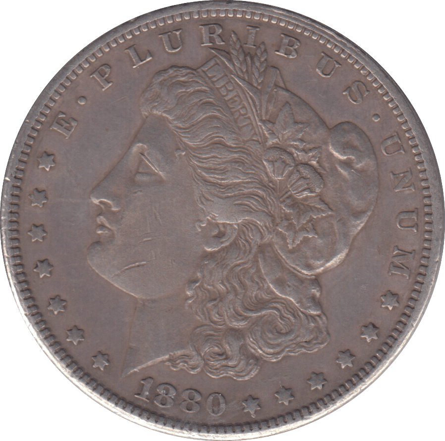1880 SILVER MORGAN DOLLAR USA SAN FRANCISCO - SILVER WORLD COINS - Cambridgeshire Coins