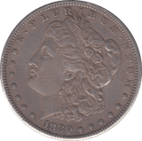 1880 SILVER MORGAN DOLLAR USA SAN FRANCISCO - SILVER WORLD COINS - Cambridgeshire Coins