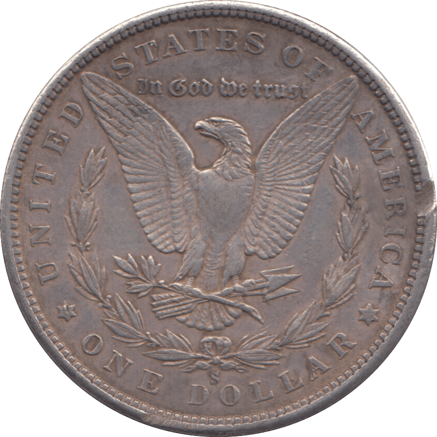 1880 SILVER MORGAN DOLLAR USA SAN FRANCISCO - SILVER WORLD COINS - Cambridgeshire Coins