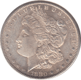 1880 SILVER MORGAN DOLLAR USA SAN FRANCISCO - SILVER WORLD COINS - Cambridgeshire Coins